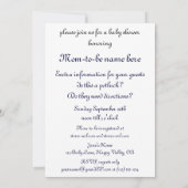 Moeder en kind Mary Cassatt,  Baby shower Kaart (Achterkant)