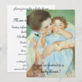 Moeder en kind Mary Cassatt,  Baby shower Kaart (Voorkant / Achterkant)