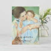 Moeder en kind Mary Cassatt,  Baby shower Kaart (Staand voorkant)