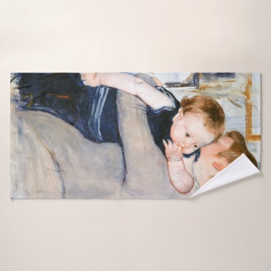 Moeder en kind, Mary Cassatt Badhanddoek (Badhanddoek)
