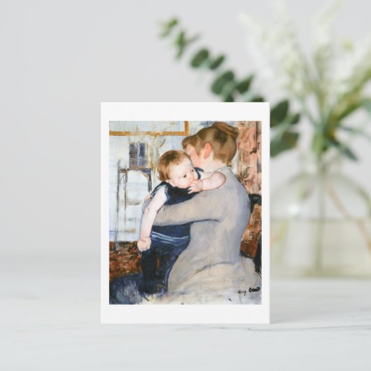 Moeder en kind, Mary Cassatt Briefkaart (Staand voorkant)
