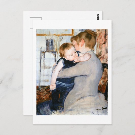 Moeder en kind, Mary Cassatt Briefkaart (Voorkant / Achterkant)