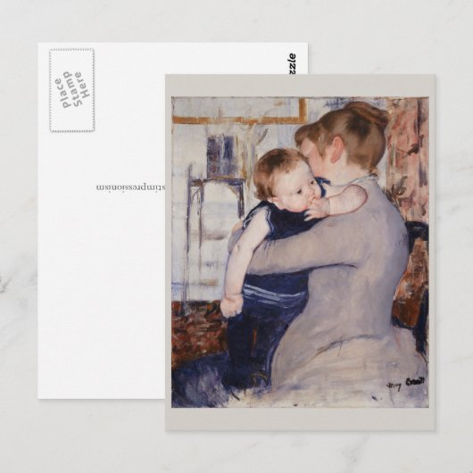 Moeder en Kind Mary Cassatt Briefkaart (Voorkant / Achterkant)