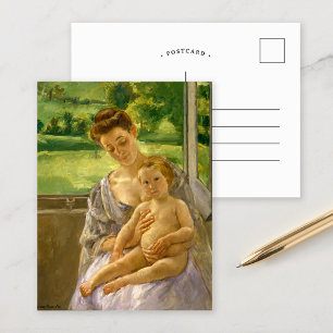 Moeder en kind   Mary Cassatt Briefkaart