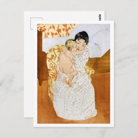 Moeder en kind, Mary Cassatt Briefkaart (Voorkant / Achterkant)