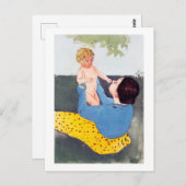 Moeder en kind, Mary Cassatt Briefkaart (Voorkant / Achterkant)