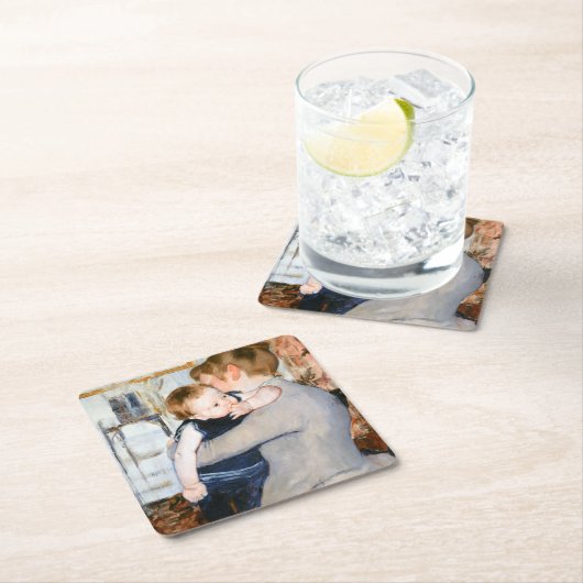 Moeder en kind, Mary Cassatt Kartonnen Onderzetters (Insitu)