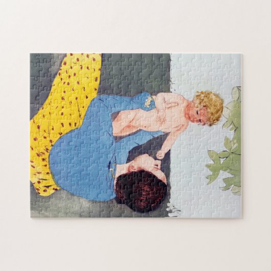 Moeder en kind, Mary Cassatt Legpuzzel (Horizontaal)