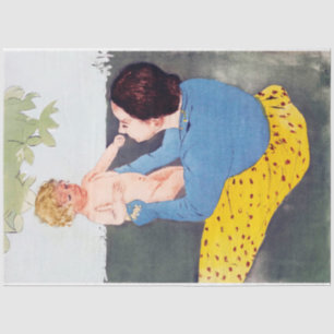Moeder en kind, Mary Cassatt Tissuepapier
