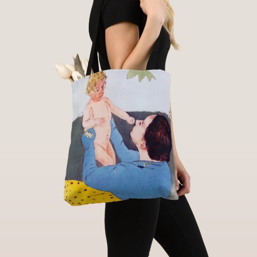 Moeder en kind, Mary Cassatt Tote Bag (Dichtbij)