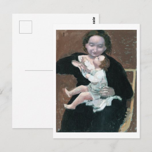 Moeder en kind, Maurice Denis Briefkaart (Voorkant / Achterkant)