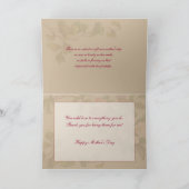  moeder en kind met bloemen kaart (Binnen)