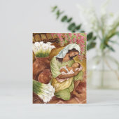 MOEDER EN KIND MET CALA LILILIES - MULTI BRIEFKAART (Staand voorkant)