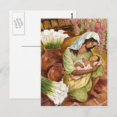 MOEDER EN KIND MET CALA LILILIES - MULTI BRIEFKAART (Voorkant / Achterkant)