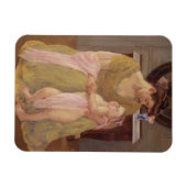 Moeder en kind met Roos Scarf | 1908 Magneet (Horizontaal)