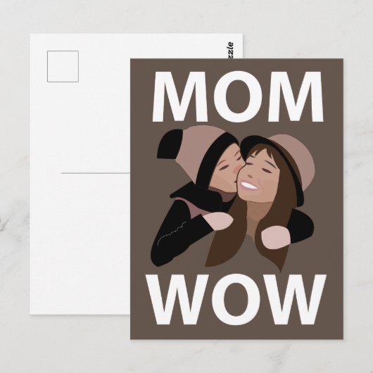 Moeder en kind Moeder Briefkaart (Voorkant / Achterkant)