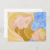 Moeder en kind Moederdag | Briefkaart (Voorkant / Achterkant)