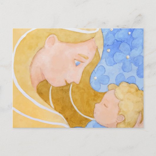 Moeder en kind Moederdag | Briefkaart (Voorkant)