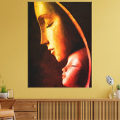 Moeder en Kind Muurkunst Canvas Afdruk (Insitu (Woonkamer))