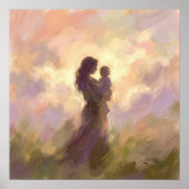 Moeder en Kind Muurkunst Poster (Voorkant)