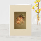  moeder en kind notitie Kaart (Gele Bloem)