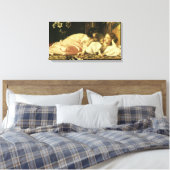 Moeder en kind (ook bekend als Cherries) van Lord Canvas Afdruk (Insitu (Slaapkamer))