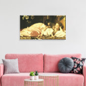 Moeder en kind (ook bekend als Cherries) van Lord Canvas Afdruk (Insitu (Woonkamer))