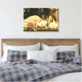 Moeder en Kind (ook bekend als Kersen) door Lord L Canvas Afdruk (Insitu (Slaapkamer))
