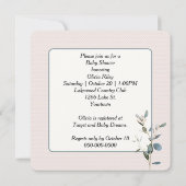 Moeder en kind op roze harten kaart (Achterkant)