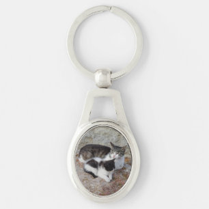Moeder en Kind Ovaal Sleutelhanger