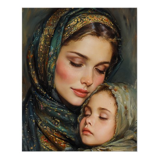 Moeder en kind perfect poster (Voorkant)