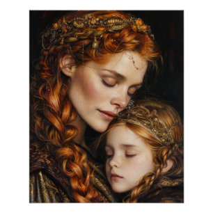 Moeder en kind perfect poster