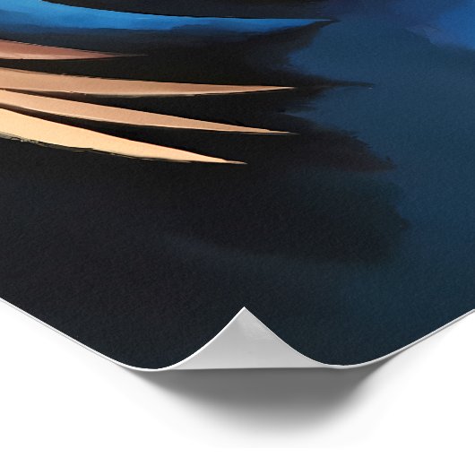 Moeder en kind portretteren moderne Abstracte kuns Poster (Hoek)