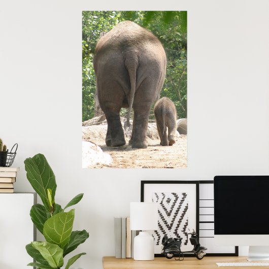 Moeder en kind poster (Thuiskantoor)