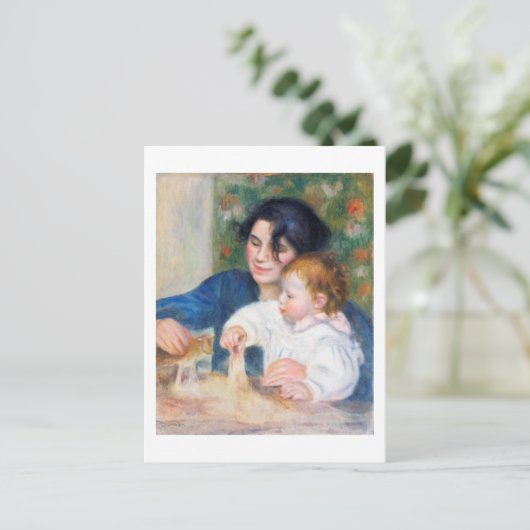 Moeder en kind, Renoir Briefkaart (Staand voorkant)