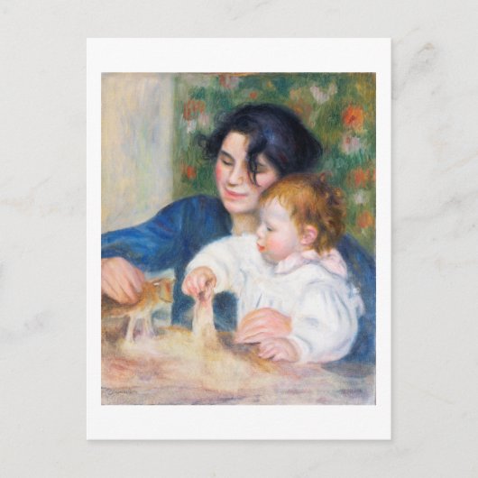 Moeder en kind, Renoir Briefkaart (Voorkant)