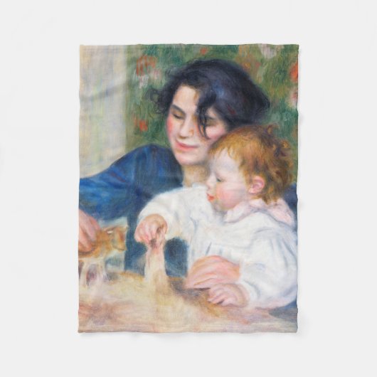 Moeder en kind, Renoir Fleece Deken (Voorkant)
