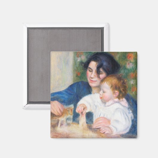 Moeder en kind, Renoir Magneet (Voorkant / Achterkant)