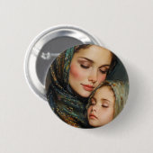 Moeder en kind ronde button 5,7 cm (Voorkant /achterkant)