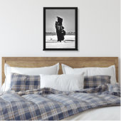 Moeder en kind Sculptuur Canvas Afdruk (Insitu (Slaapkamer))