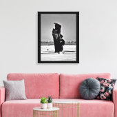 Moeder en kind Sculptuur Canvas Afdruk (Insitu (Woonkamer))