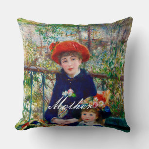Moeder en kind Sierkussen van Renoir