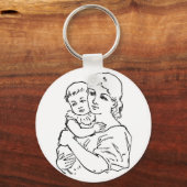 Moeder en kind sleutelhanger (Voorkant)