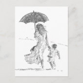 Moeder en kind Sri Lanka Briefkaart (Voorkant)