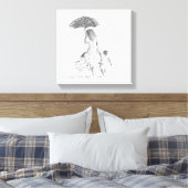 Moeder en kind Sri Lanka Canvas Afdruk (Insitu (Slaapkamer))