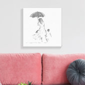 Moeder en kind Sri Lanka Canvas Afdruk (Insitu (Woonkamer))