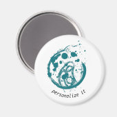 moeder en kind, standaard, 2¼-inch cirkelmagneet magneet (Voorkant / Achterkant)