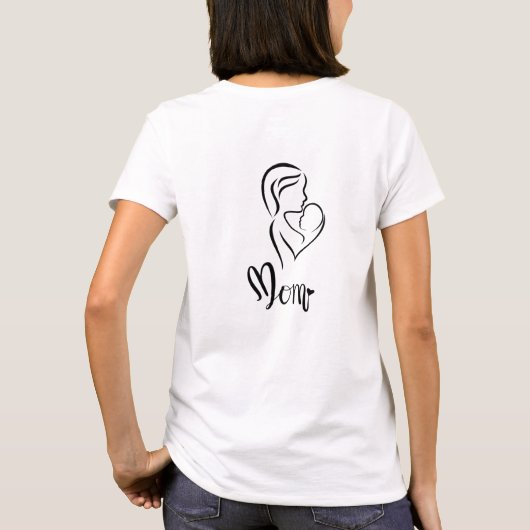 Moeder en kind T-shirt (Achterkant)