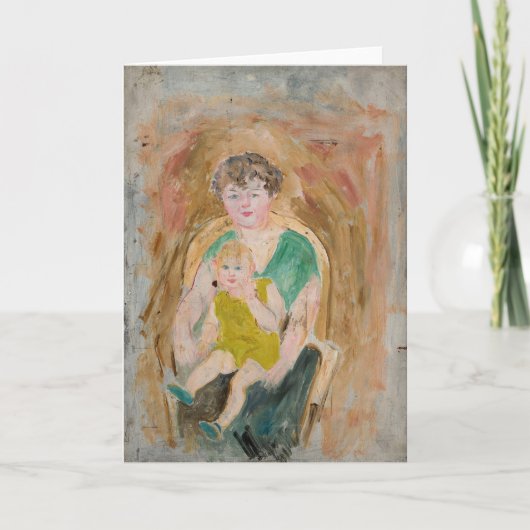 Moeder en kind | Tadeusz Makowski Kaart (Voorkant)