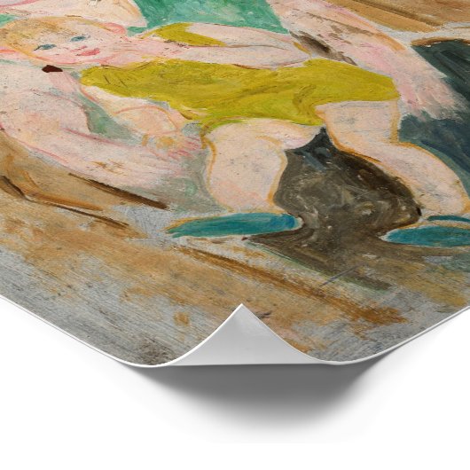 Moeder en kind | Tadeusz Makowski Poster (Hoek)